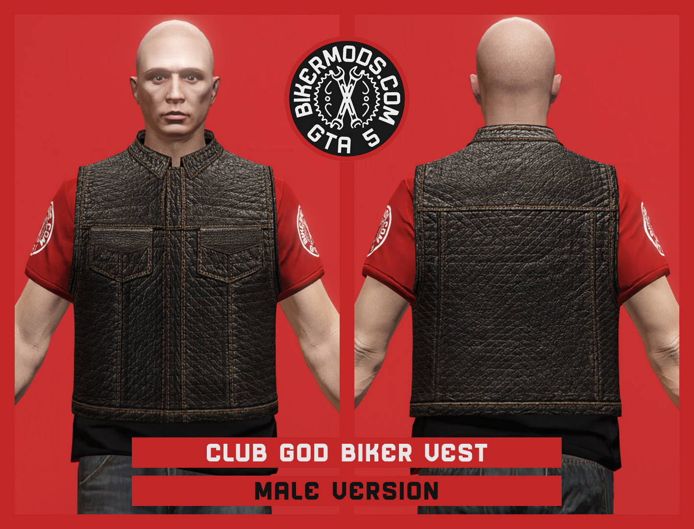 Club God Biker Vest (Male)