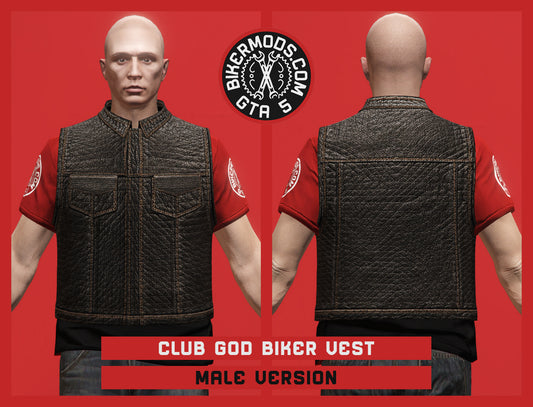Club God Biker Vest (Male)