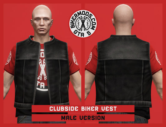 Clubside Biker Vest (Male) Standard Length