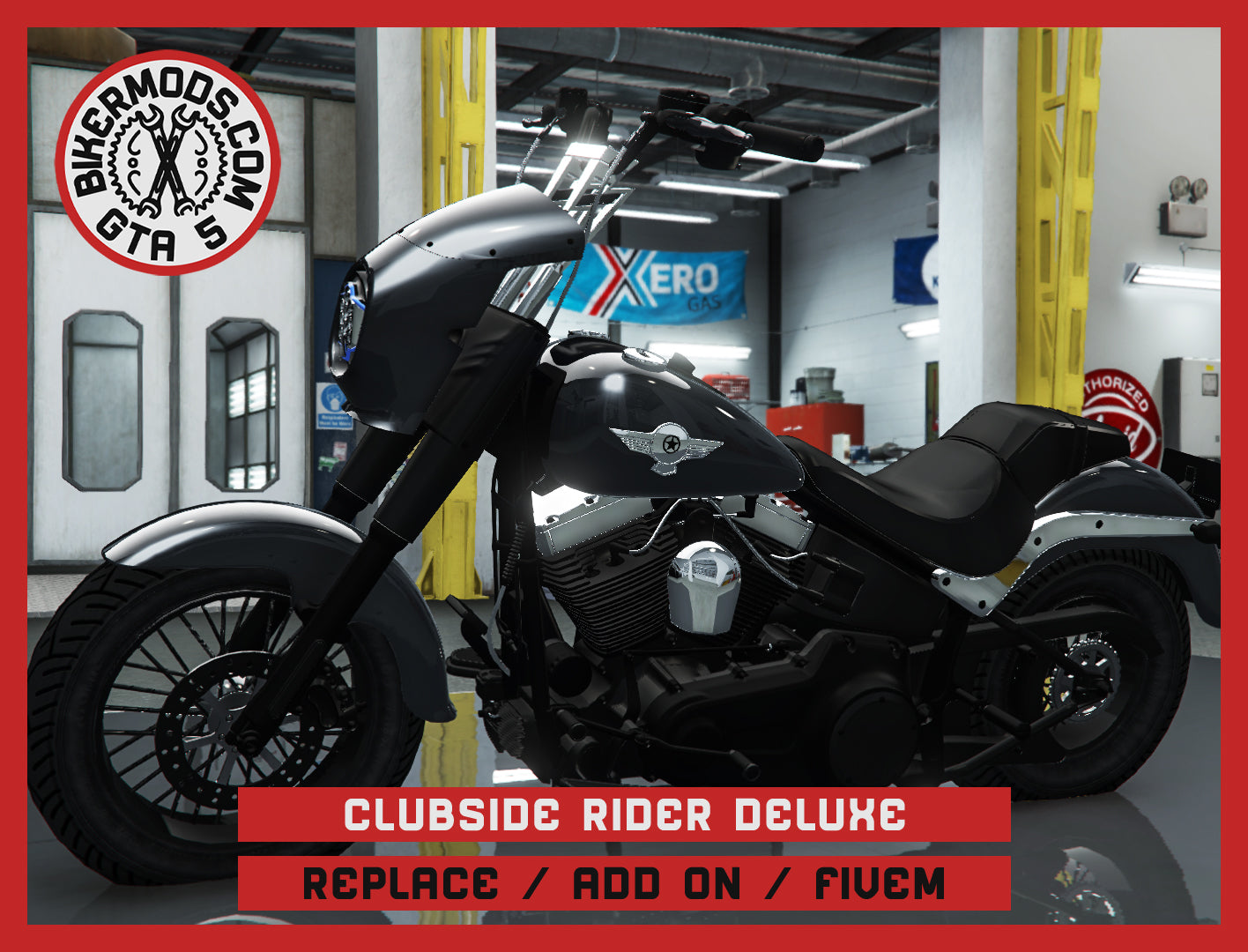 Clubside Rider Deluxe (Replace / Add On / FiveM) 105k Poly