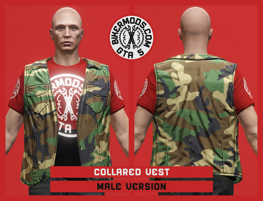 Collared Vest (Male) Camo Style