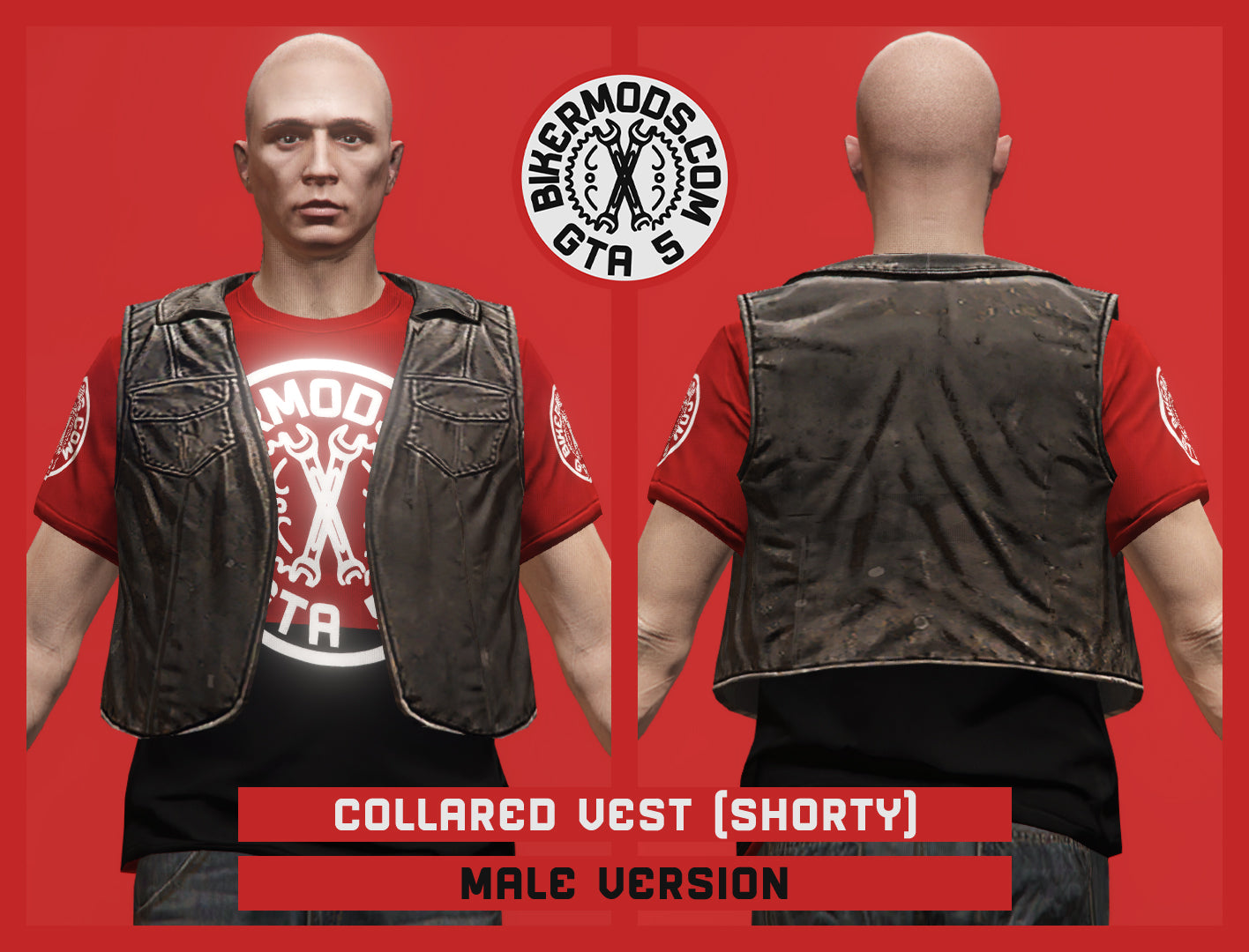 Collared Vest (Male) Shorty Style