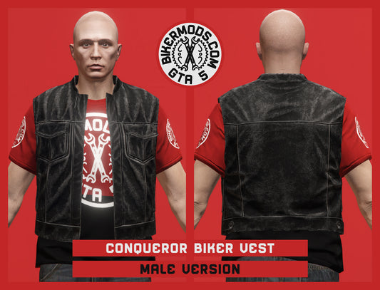 Conqueror Biker Vest (Male) Shorty Style