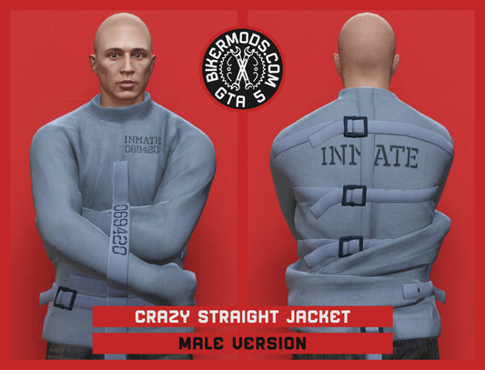 Crazy Prison Inmate Straight Jacket (Male)