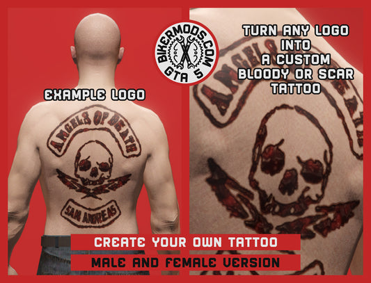 Create Your Own Blood or Scar Tattoo
