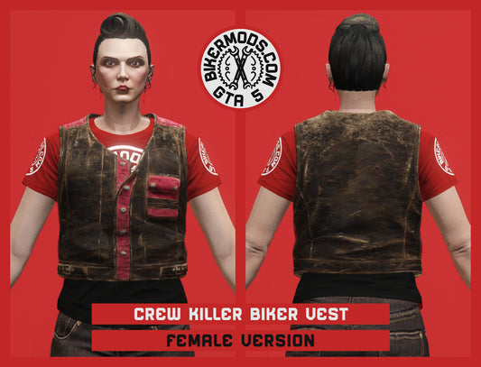 Crew Killer Biker Vest (Female) No Chain