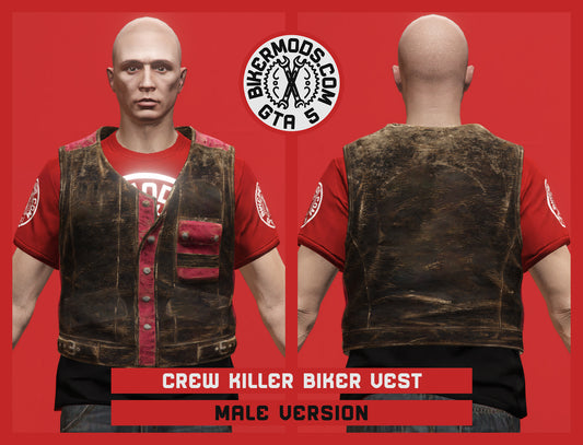 Crew Killer Biker Vest (Male) No Chain