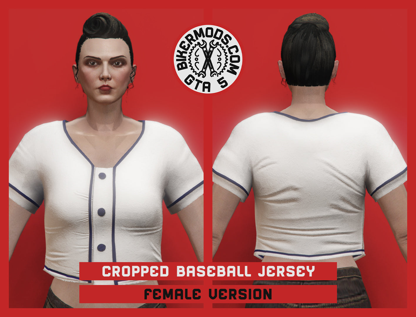 Cropped Baseball Jersey (Female)