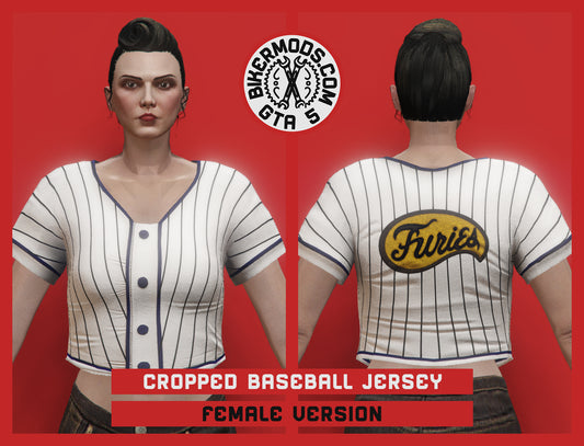 Cropped Baseball Jersey (Female) The Baseball Furies Version