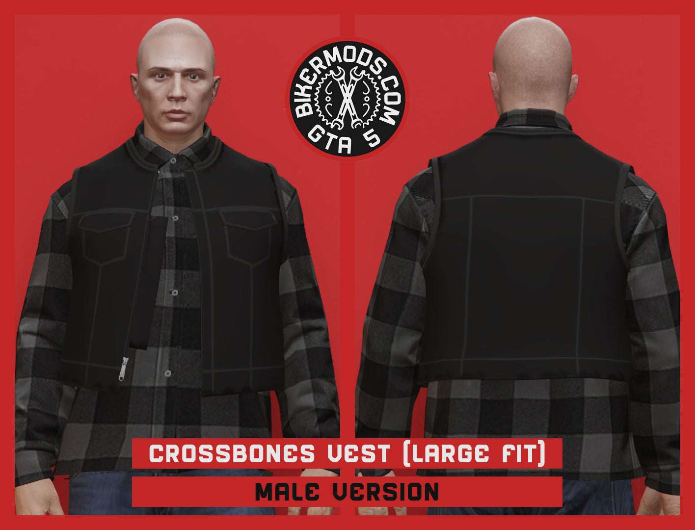 Crossbones Vest (Male) Large Fit