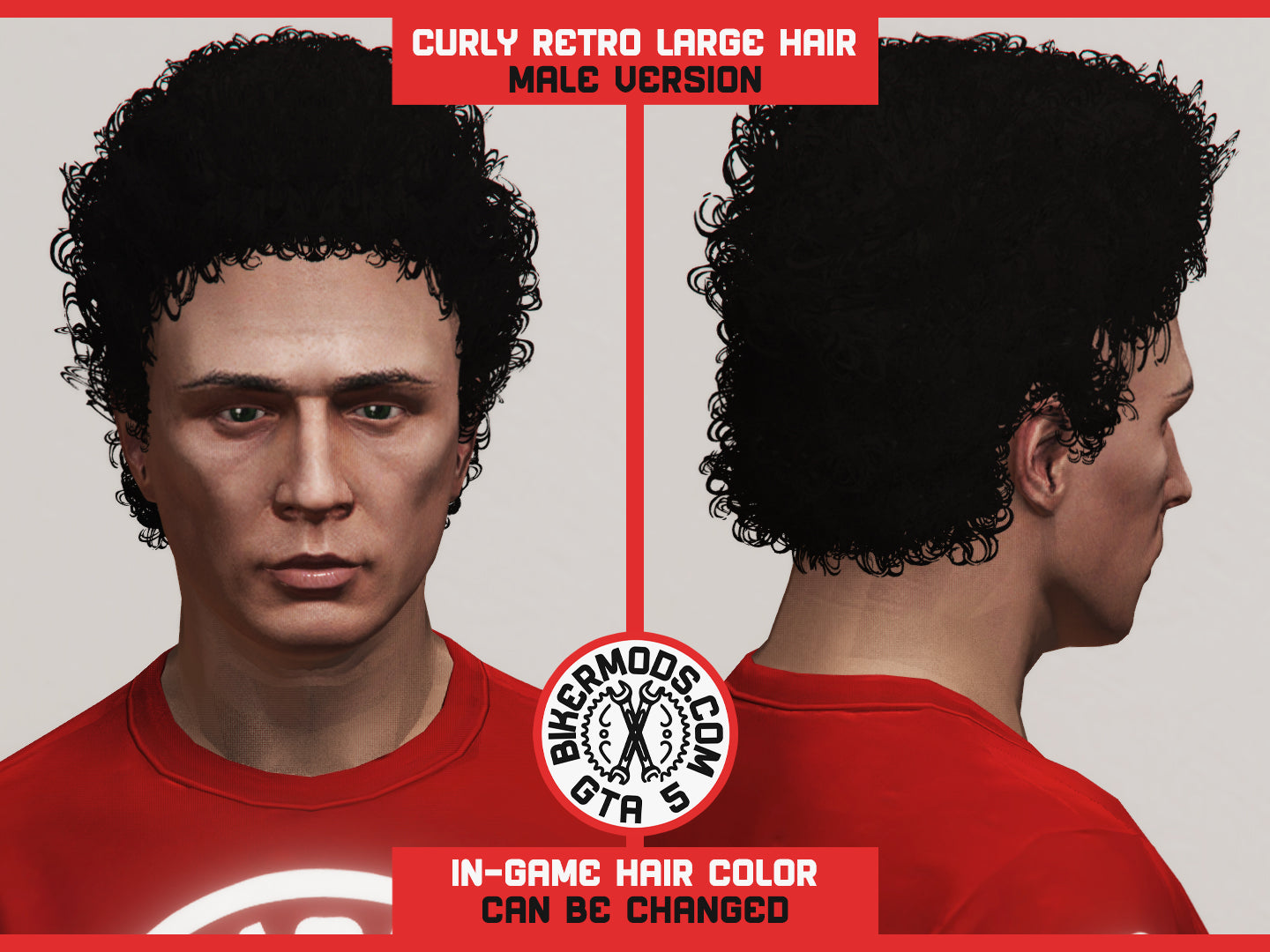 Curly Retro Large Afro Hair