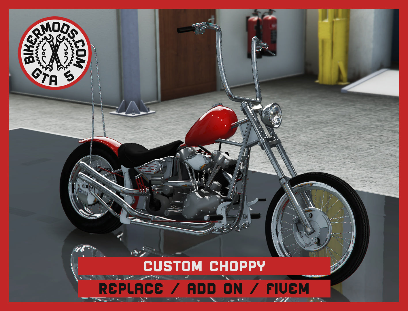 Custom "Choppy" Chopper (Replace / Add On / FiveM) 170k Poly