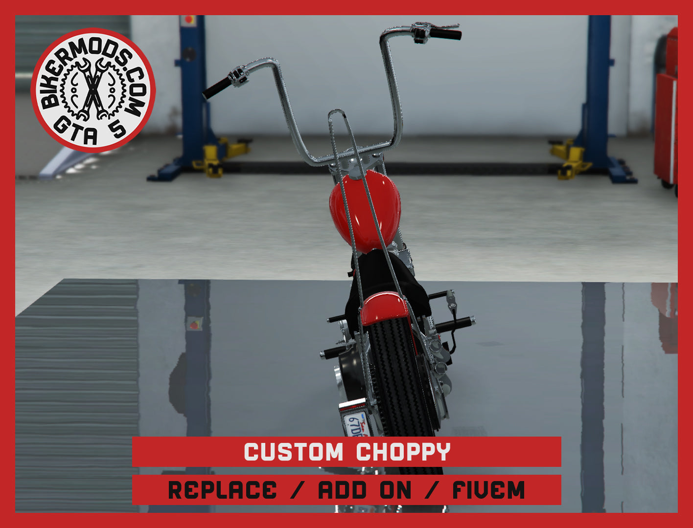 Custom "Choppy" Chopper (Replace / Add On / FiveM) 170k Poly