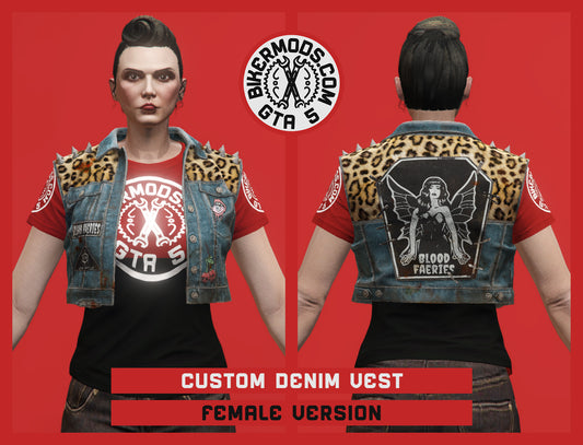 Custom Denim Vest (Female) Dead Island 2