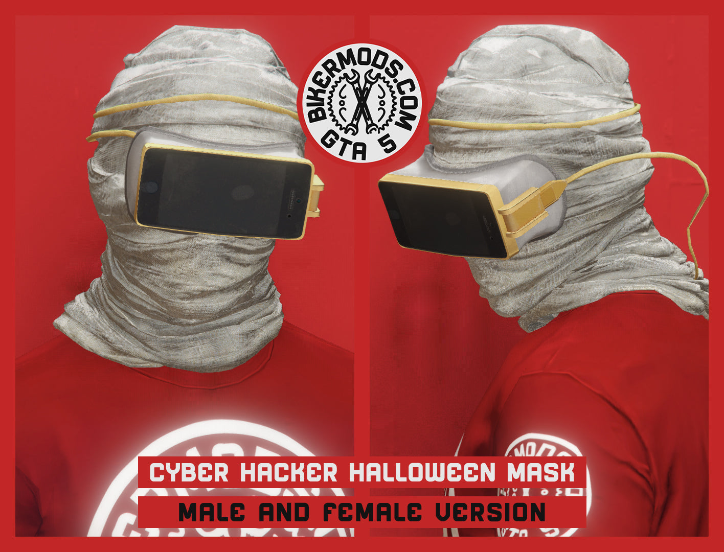 Cyber Hacker Halloween Mask