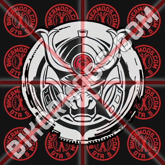 Cyber Samurai Center Style Emblem