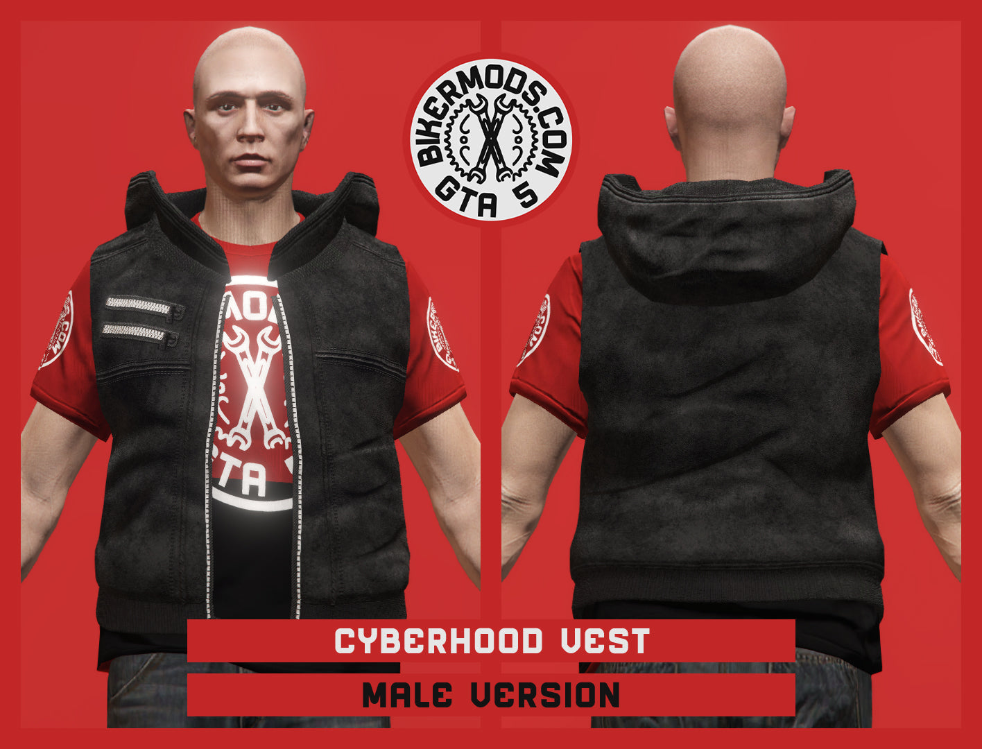 Cyberhood Vest (Male) Black Style