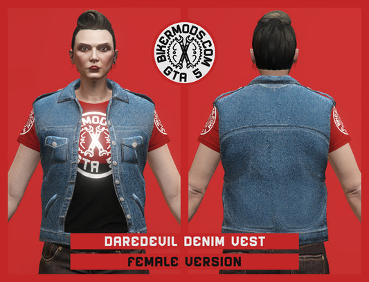 Daredevil Blue Denim Vest (Female)