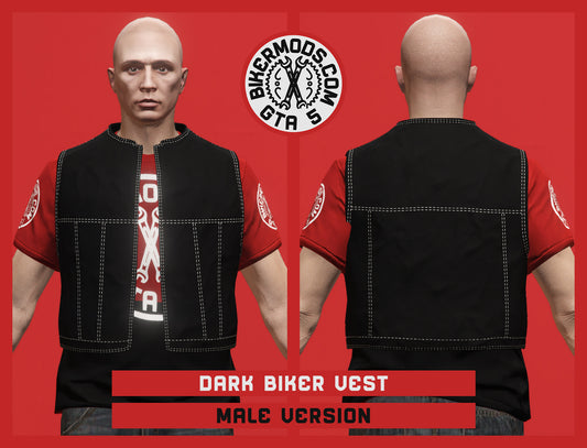 Dark Biker Vest (Male)