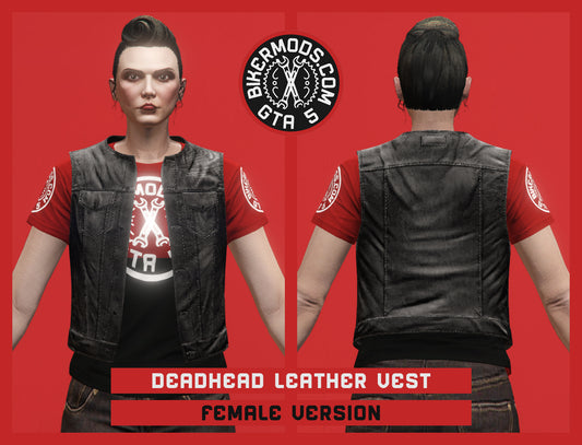 Deadhead Leather Vest (Female)