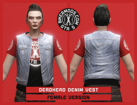 Deadhead Sky Denim Vest (Female)