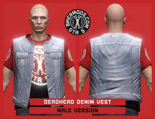 Deadhead Sky Denim Vest (Male)