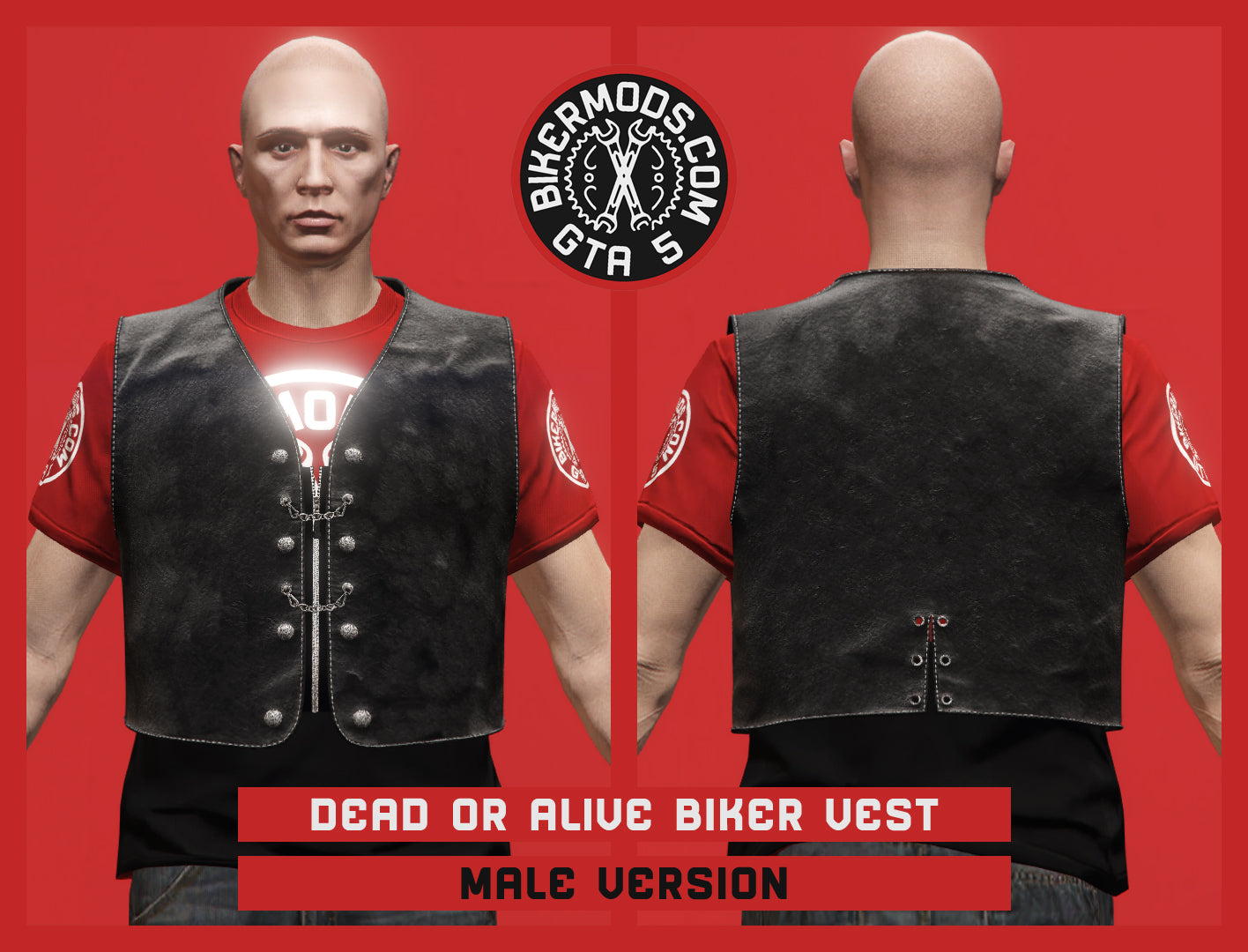 Dead or Alive Biker Vest (Male)