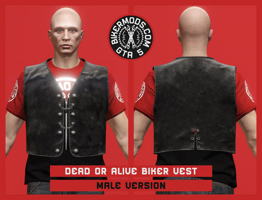 Dead or Alive Biker Vest (Male)