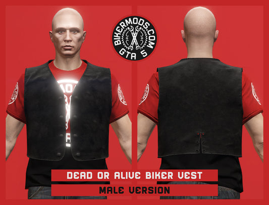 Dead or Alive Simple Biker Vest (Male)