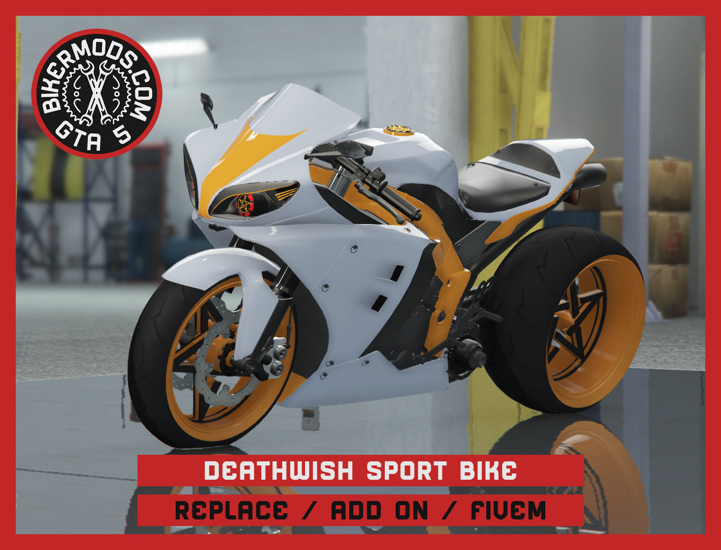 Deathwish Sport Bike (Replace / Add On / FiveM) 96k Poly