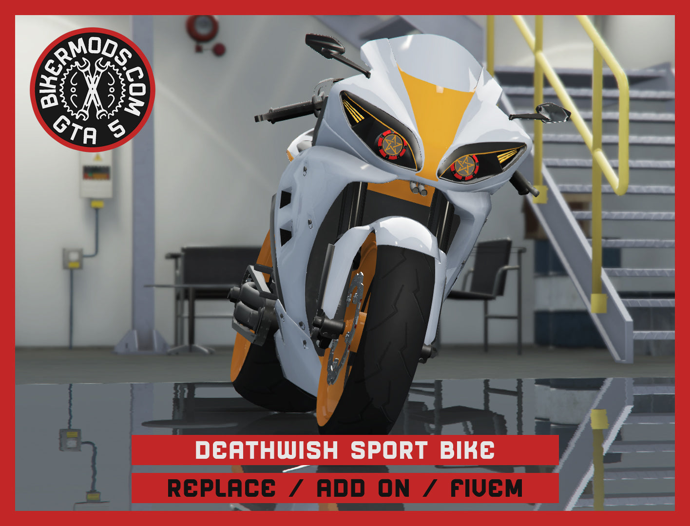 Deathwish Sport Bike (Replace / Add On / FiveM) 96k Poly
