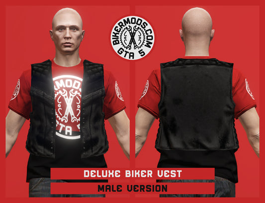 Deluxe Biker Vest (Male) No Belt Style