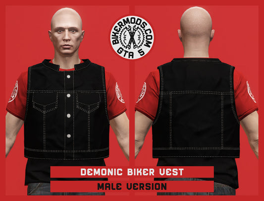 Demonic Biker Vest (Male)