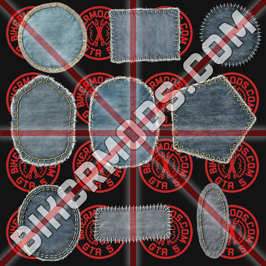 Denim Patch Shapes (Flash Pack)