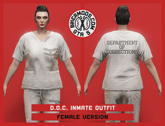 Department of Corrections Inmate Outfit (Female) White