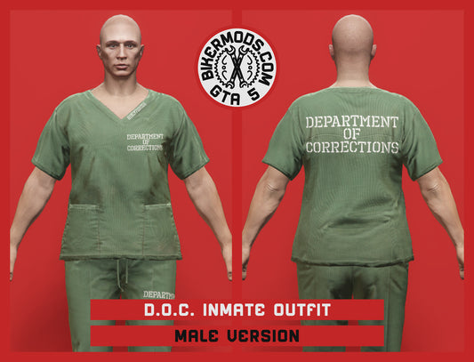 Department of Corrections Inmate Outfit (Male) Green