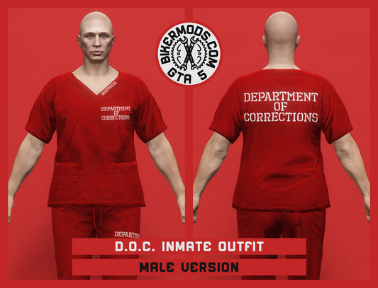 Department of Corrections Inmate Outfit (Male) Red