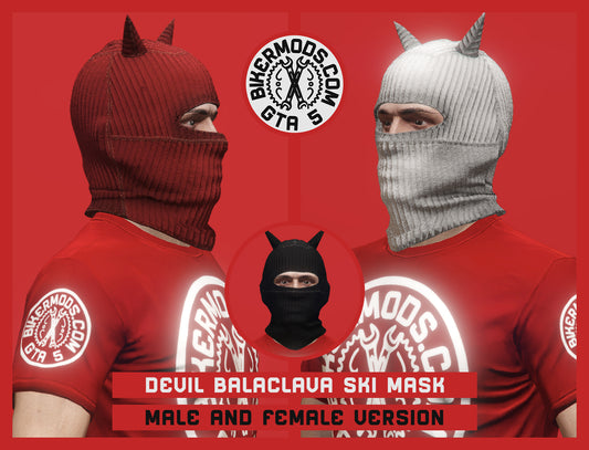 Devil Balaclava Ski Mask (3 Colors Included)