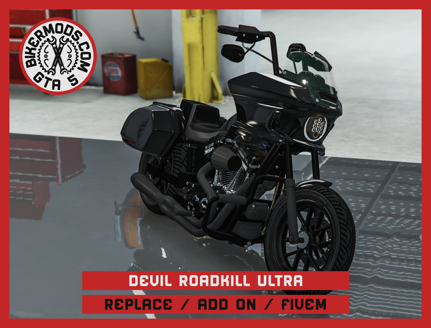 Devil Roadkill Ultra (Replace / Add On / FiveM) 272k Poly (Animated RGB Lights)