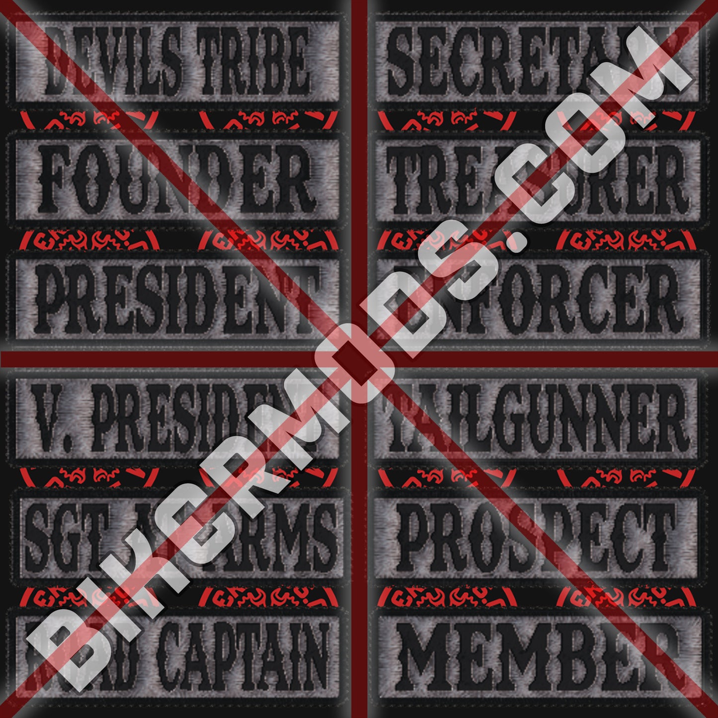 Devil's Tribe MC Ranks Flash Set