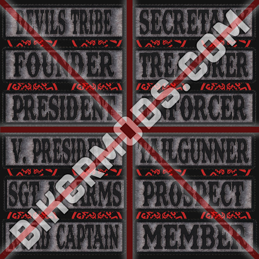 Devil's Tribe MC Ranks Flash Set