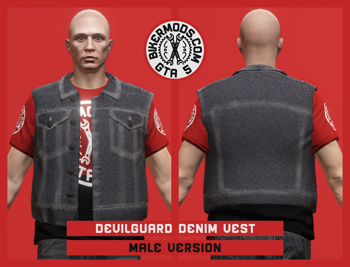 Devilguard Denim Vest (Male)