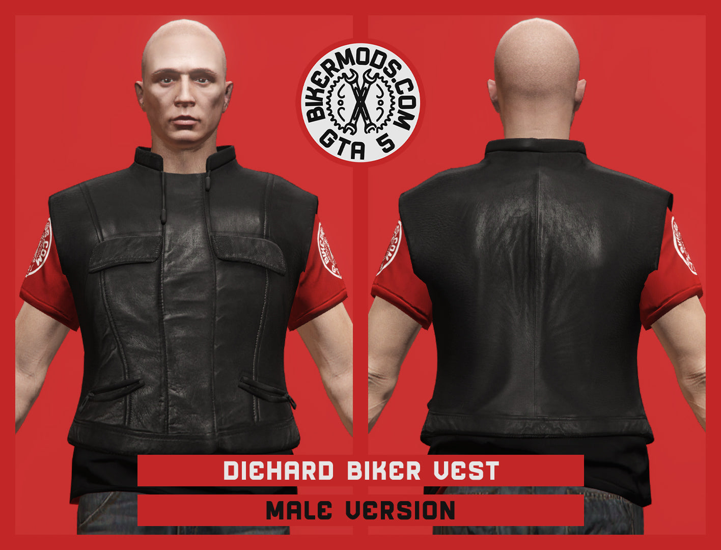 Diehard Biker Vest (Male)