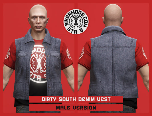 Dirty South Denim Vest (Male)