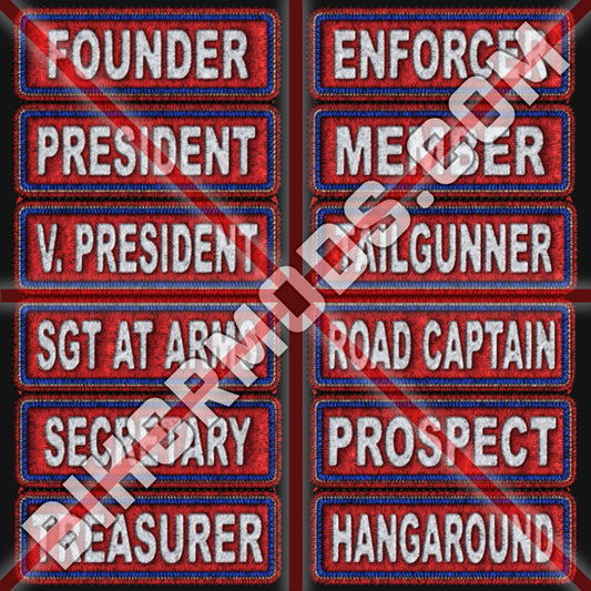 Double Outline Ranks Flash Set (USA Colors)