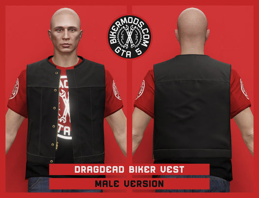 Dragdead Biker Vest (Male)