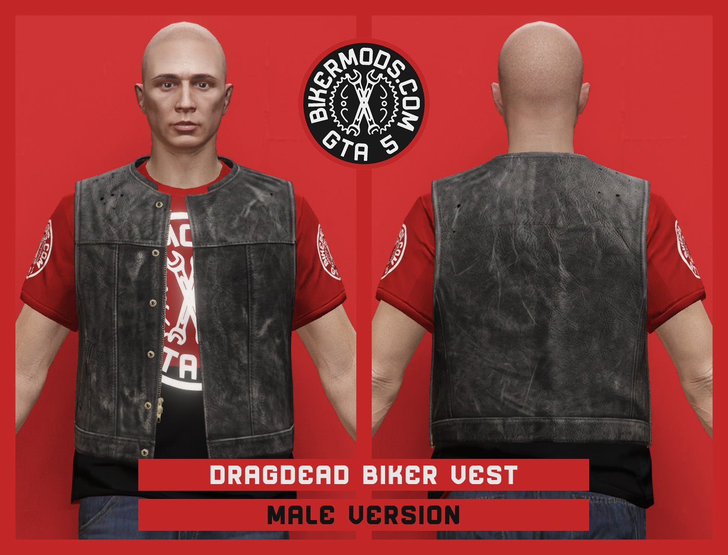Dragdead Deluxe Biker Vest (Male)