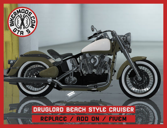 Druglord Beach Style Cruiser (Replace / Add On / FiveM) 222k Poly