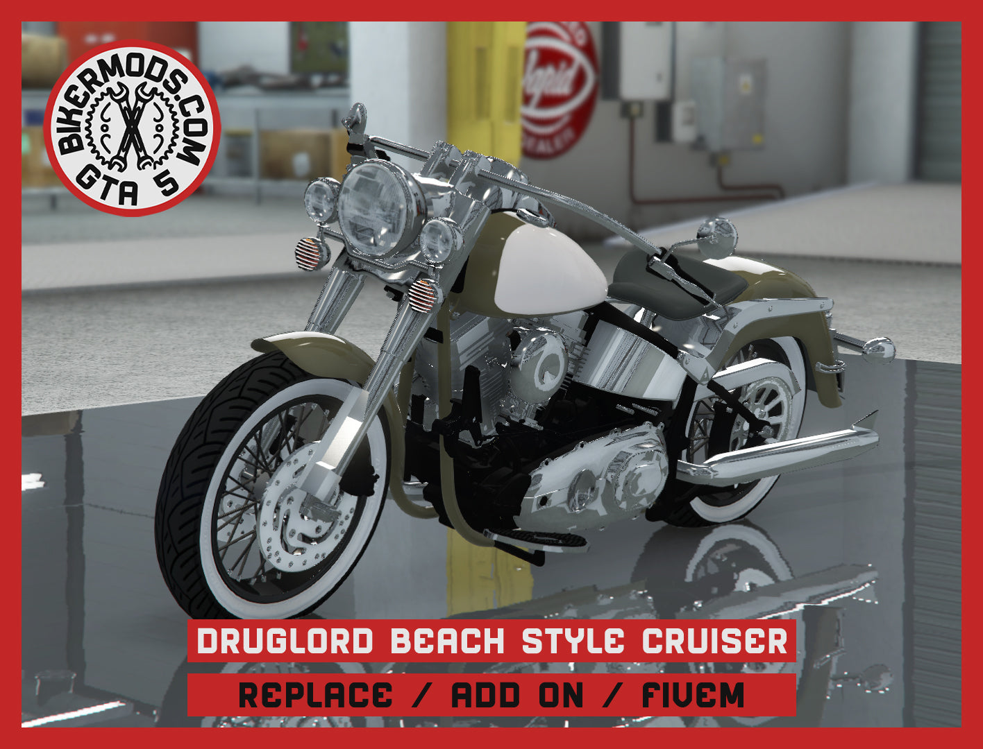 Druglord Beach Style Cruiser (Replace / Add On / FiveM) 222k Poly