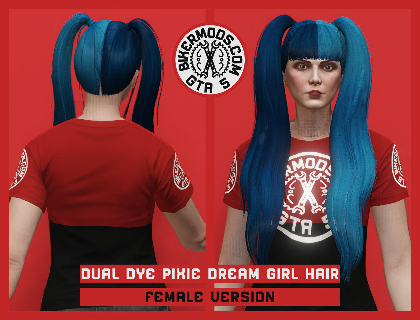 Dual Dye Pixie Dream Girl Hair